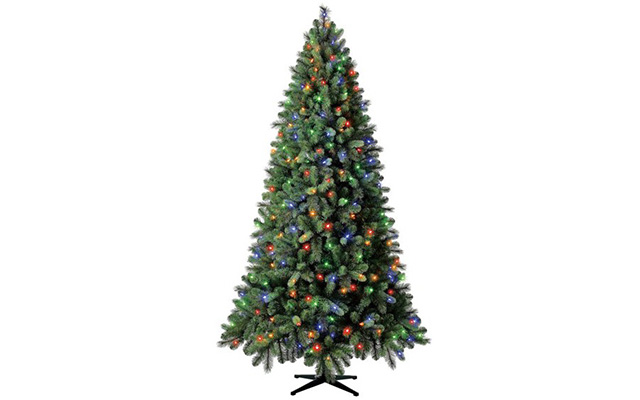 prelit color change christmas tree